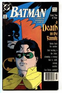 BATMAN #427 1988-Newsstand-DEATH IN THE FAMILY DC VF+