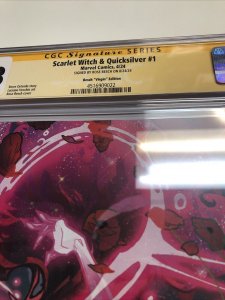 Scarlet Witch & Quicksilver (2024) # 1 (CGC 9.8 SS) Signed Rose Besch * Marvel