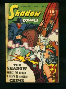 SHADOW COMICS v.6 #6 1946-SHADOW-DOC SAVAGE-BOUND BABE-NICK CARTER-good G