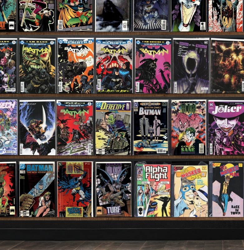 Huge Lot 140+ Comics with Batman, Robin, Detective Comics, X-Men & More!