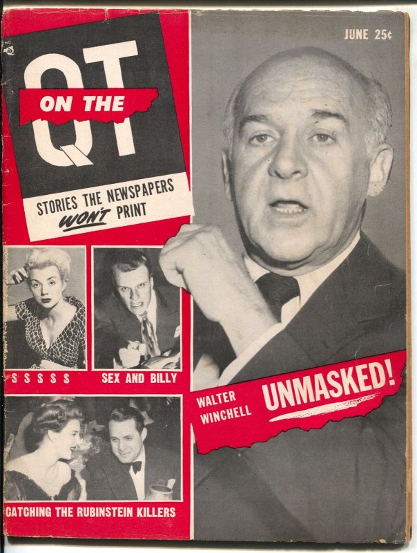 On The QT #1-June 1955-Billy Graham-Bernarr MacFadden-exploitation-G/VG