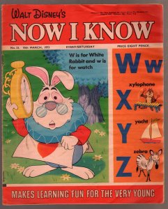 Walt Disney's Now I Know #23 1973-U.K.-White Rabbit-G