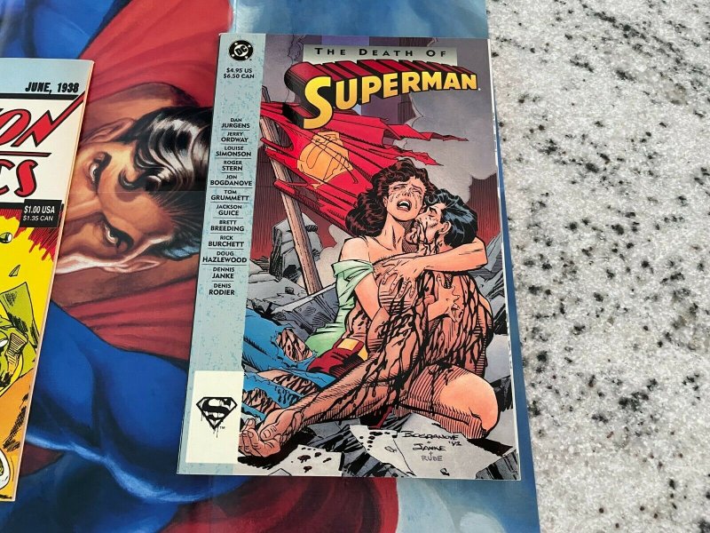 Death Of Superman Graphic Novel + Action Comics # 1 Collector Set DC Book DH34