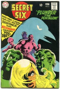 SECRET SIX #2-DC-MOCKINGBIRD-PLUNDER THE PENTAGON VF