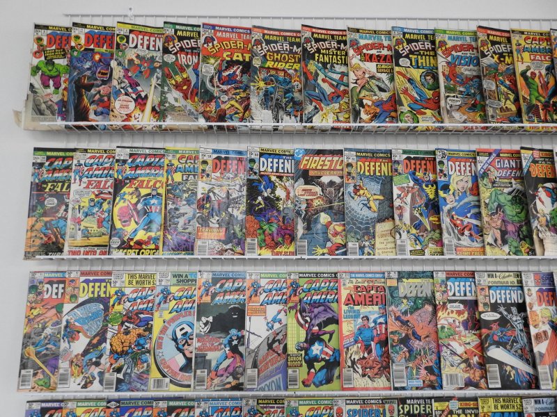 Huge Lot 150+ Low Grade Comics W/ Marvel Team-Up, Captain America +More See desc