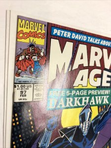 Marvel Age (1991) # 97 (VF/NM) 1st App Darkhawk