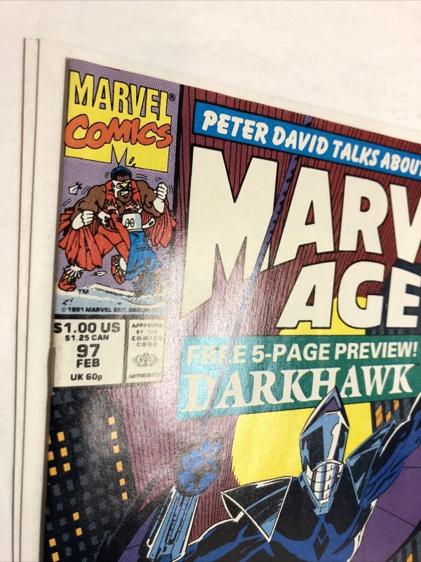 Marvel Age (1991) # 97 (VF/NM) 1st App Darkhawk