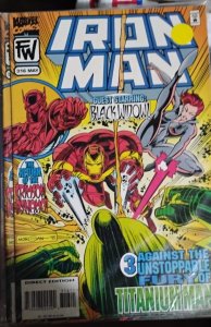 IRON MAN  # 316 1995  MARVEL DISNEY TITANIUM  MAN RUSSA CRIMSON DYNAMO