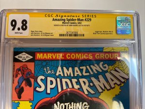 Amazing Spider-Man (1982) # 229 (CGC 9.8 SS WP) Signed  & Sketch Romita Jr