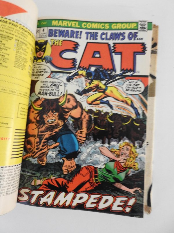 The Cat #1-4, (1972) Chillers G.S. #1 #3-7 Marvel Premiere #42 Bound One Volume!