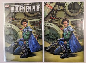 STAR WARS: HIDDEN EMPIRE #3 NM PATCH ZIRCHER Illuminati Virgin/Trade Variant Set