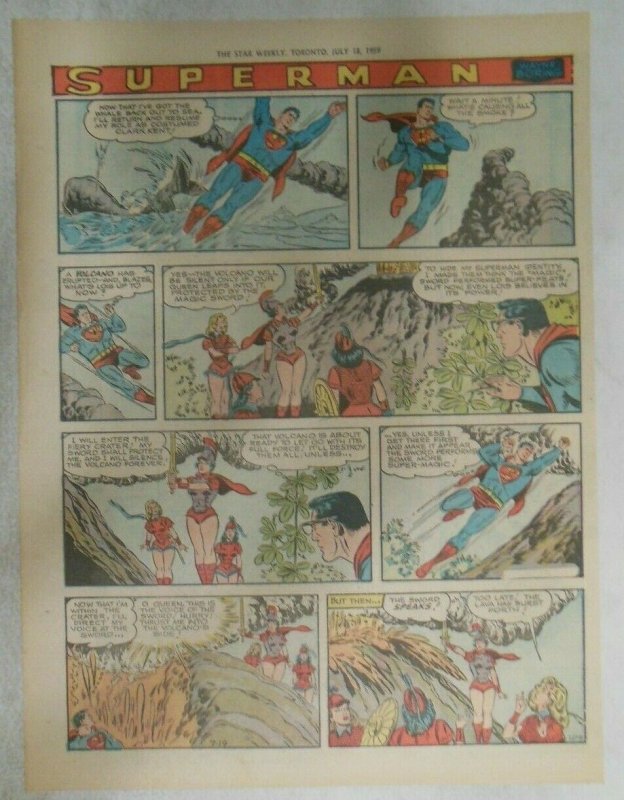 bvSuperman Sunday Page #1029 by Wayne Boring from 7/19/1959 Tabloid Page Size