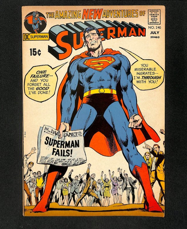 Superman #240 Neal Adams Cover!