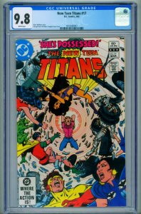 New Teen Titans #17 CGC 9.8 1985 1st FRANCES KANE (MAGENTA) 4318360007