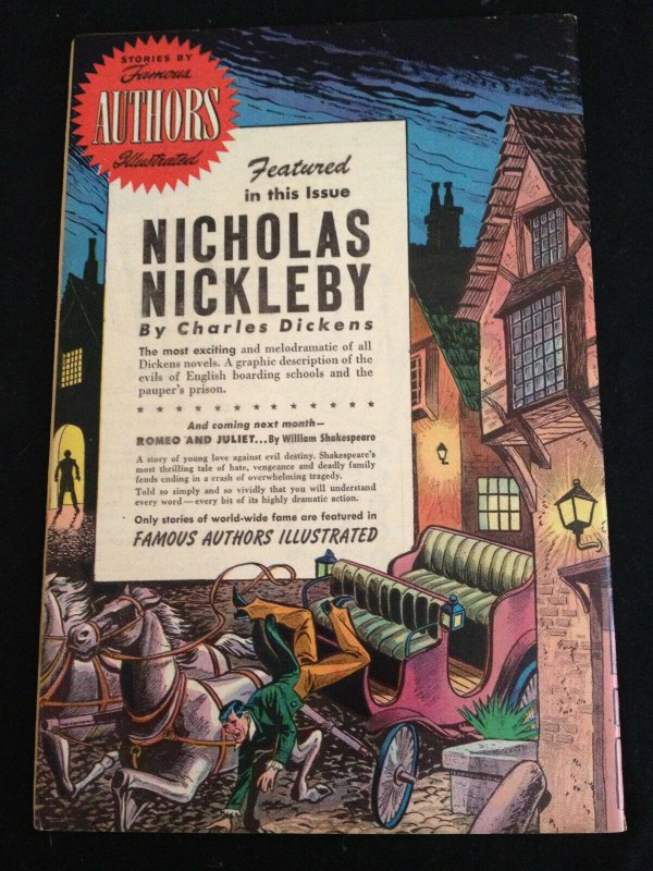 STORIES BY FAMOUS AUTHORS #9: NICHOLAS NICKLEBY  F/F- Condition