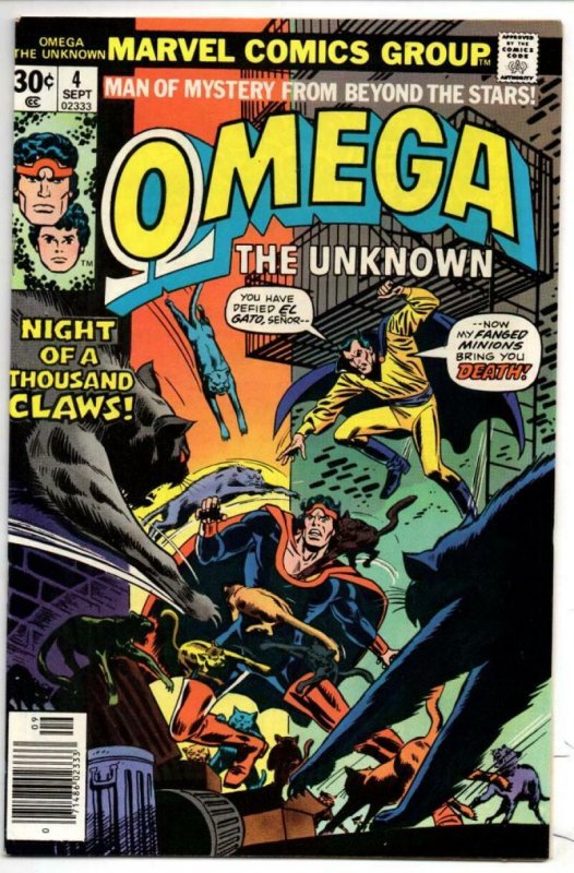 OMEGA the UNKNOWN #4, VF/NM, El Gato, Jim Mooney, 1976