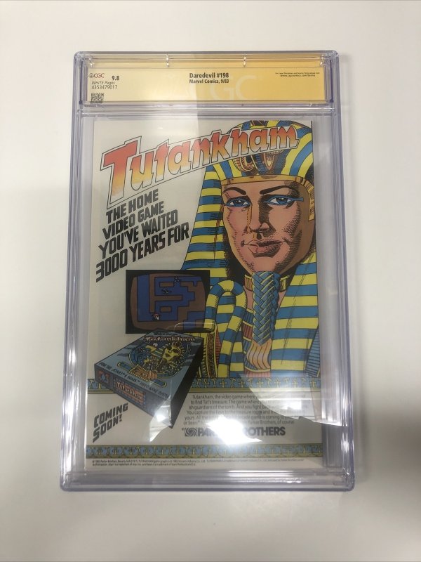 Daredevil (1983) # 198 (GCG 9.8 SS) Signed Klaus Janson  * 2nd app Yuriko