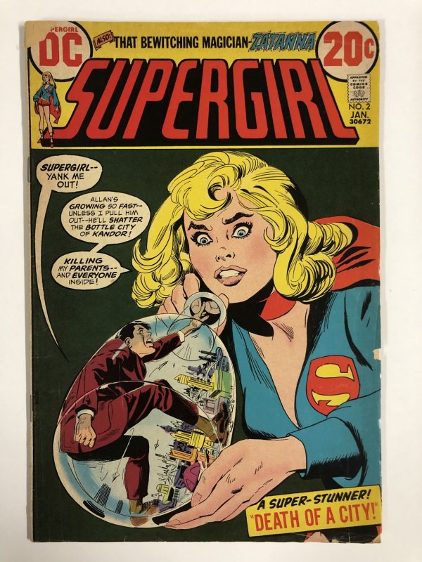 SUPERGIRL  (1972) 2 G-VG January 1973 Zantanna backup COMICS BOOK