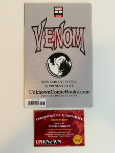 Venom #1 Kirkham Cover D (2018) Virgin Variant Signed by Kirkham with COA!