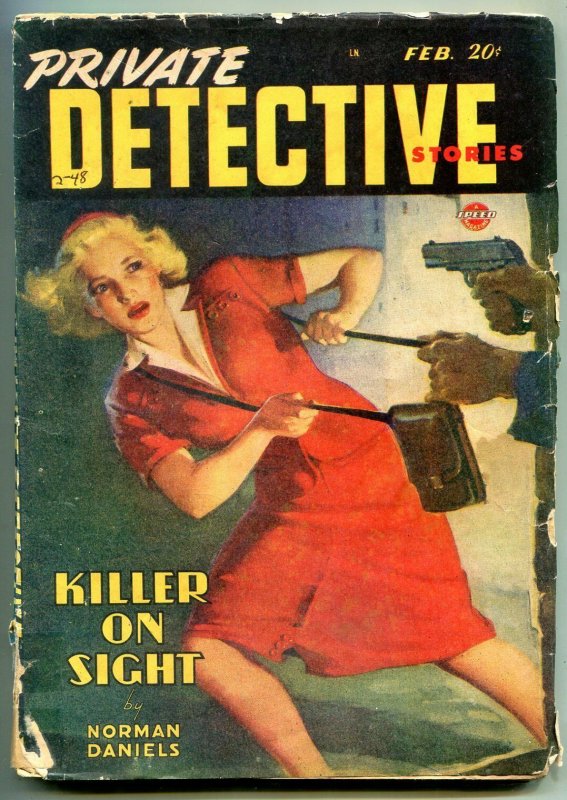 Private Detective Pulp February 1948- Killer on Sight G/VG