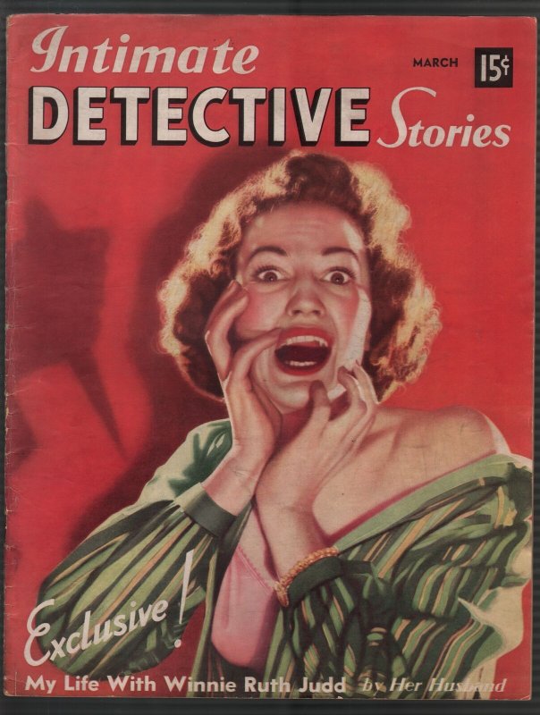 Intimate Detective Stories #1 3/1940-1st issue-violent-lurid-pulp thrills-FN