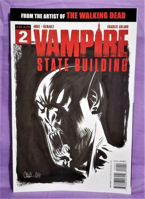 Charlie Adlard VAMPIRE STATE BUILDING #2 Sketch Variant Cover (Ablaze, 2019)!