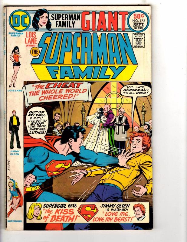 Lot Of 4 Superman Family DC Comic Books # 171 172 174 175 Supergirl VG-FN J272