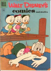 WALT DISNEYS COMICS & STORIES 203 VG Aug. 1957 COMICS BOOK