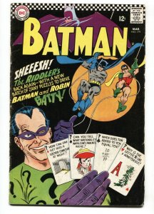 Batman #179 Riddler cover-Comic Book DC  - 1966 VG