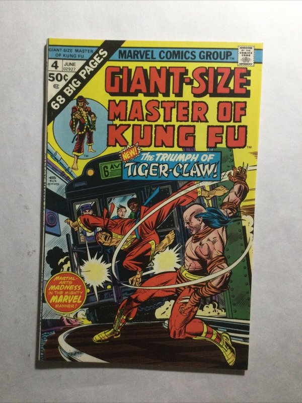 Giant Size Master Of Kung Fu 4 Near Mint Nm Marvel