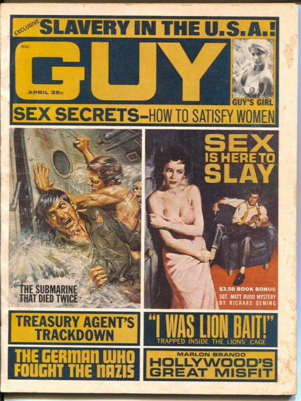 Guy 4/1966-American slavery-Al Capone-Basil Gogos-cheesecake-VG-