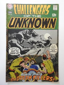 Challengers of the Unknown #67 (1969) VG Condition! 2 small holes through book