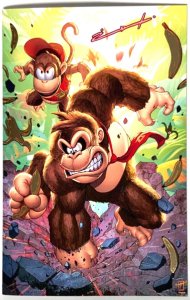 FAME: SHIGERU MIYAMOTO SDCC JONATHAN URIBE “SUPER DONKEY SMASH’’ EMBOSSED SIGNED