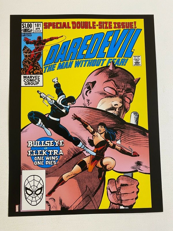 Daredevil #181 Bullseye Marvel Comics poster by Frank Miller