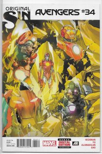 Avengers (vol. 5, 2013) # 34 VF/NM (Original Sin) Hickman/Yu, Black Widow