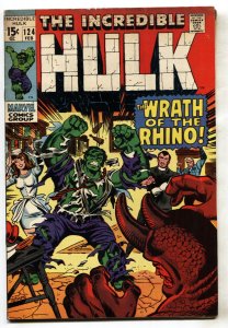 Incredible Hulk #124--MARVEL--Rhino--comic book--1970