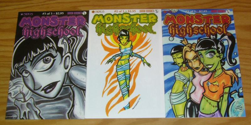 Monster High School #1-3 VF/NM complete series - aaron bordner - sirius comics 2