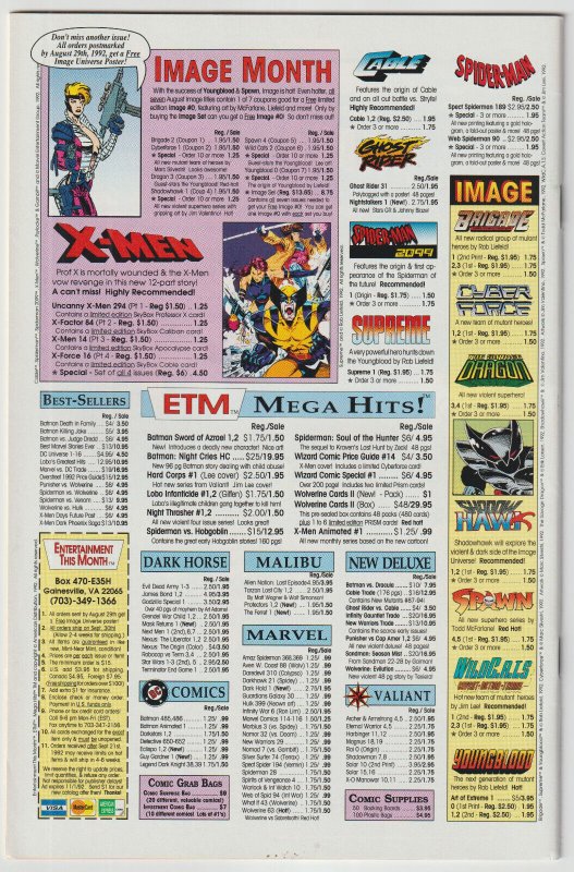 WildC.A.T.s: Covert Action Teams #1 (Aug 1992, Image), VFN-NM (9.0), 1st app.