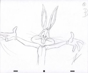 Bugs Bunny Animation Pencil Art - 8 - Waving Arms