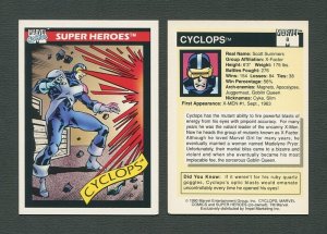 1990 Marvel Comics Card  #8 (Cyclops) / NM