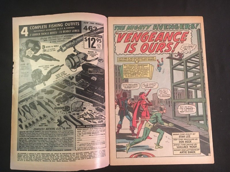 THE AVENGERS #20 VG+ Condition