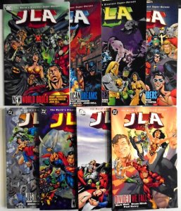 JLA TPB (1-8) 8 High Grade Books $114 cover price