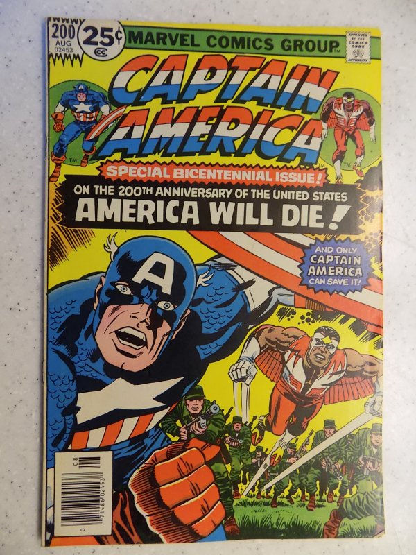 CAPTAIN AMERICA # 200 MARVEL KIRBY FALCON WAR ADVENTURE BICENTENNIAL