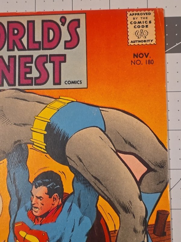 World's Finest Comic #180 DC Comic Book (1968) Silver Age Neal Adams' Cover Art