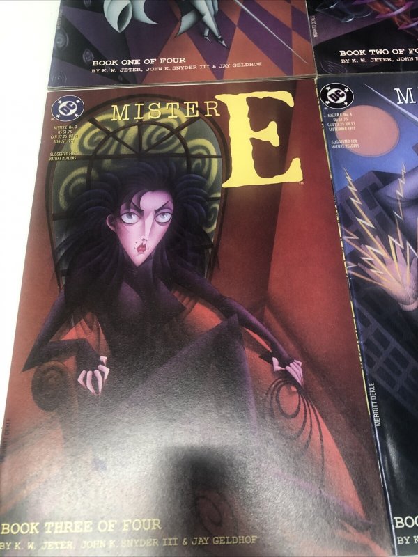 Mister E (1991) Complete Set Issues # 1-4 (VF/NM) DC Comics • K.W. Jeter •Snyder