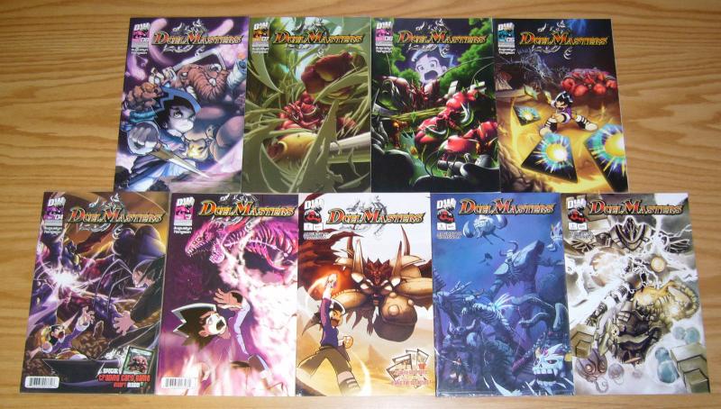 Duel Masters #1-8 VF/NM complete series + variant - based on WOTC CCG comics set