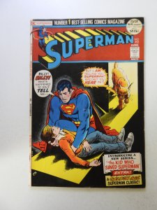 Superman #253 (1972) VG+ condition  subscription crease