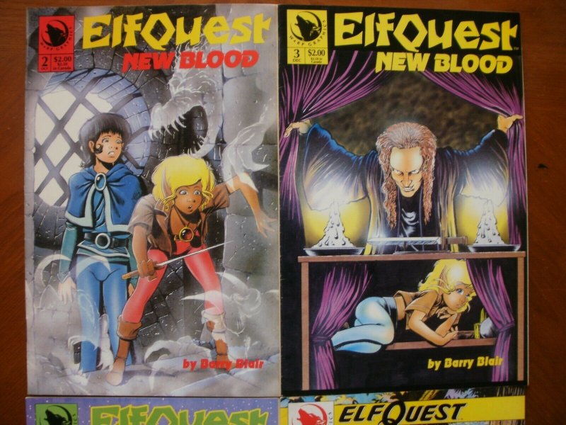 4 Near-Mint Warp ELFQUEST Comic NEW BLOOD #2 #3 #4 #5 (1992) Blair Murphy Abrams