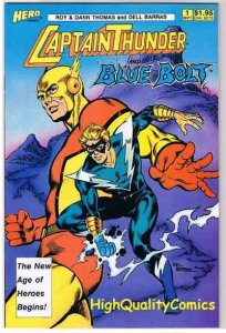 CAPTAIN THUNDER & BLUE BOLT #1, VF+, Roy Thomas,1987