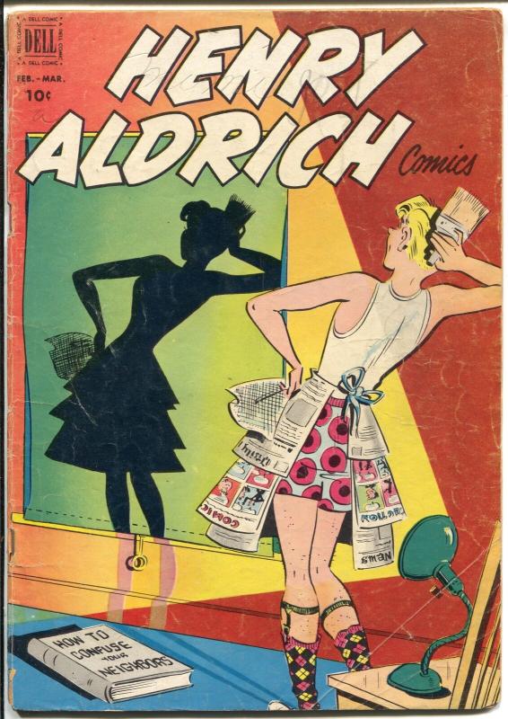 Henry Aldrich #10 1952- man in drag cover VG